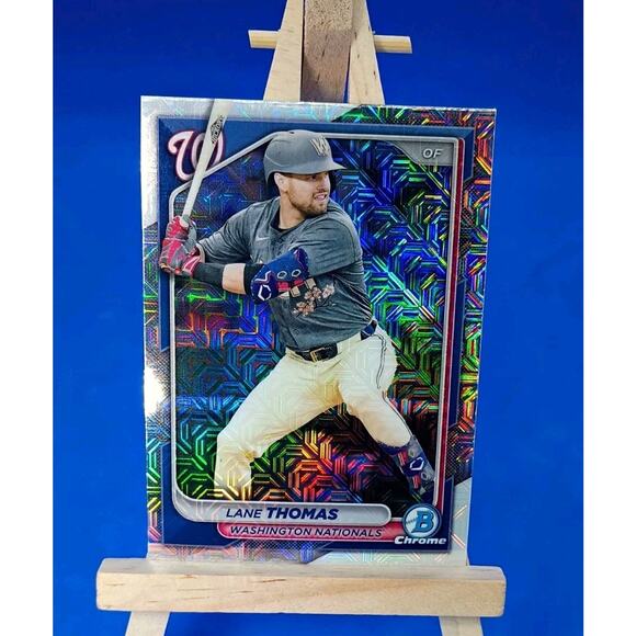 2024 Bowman Chrome - Lane Thomas #75 Mojo Refractor - Picture 1 of 6